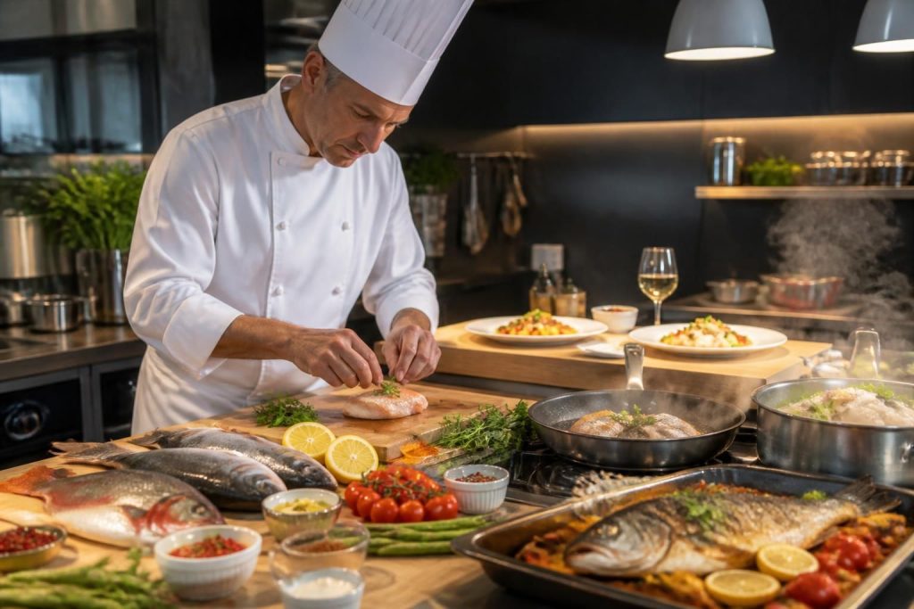 découvrez comment cuisiner le poisson comme un chef grâce à nos conseils sur les techniques de cuisson et les accords parfaits pour sublimer vos plats de la mer.