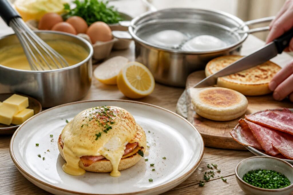 apprenez à réaliser des œufs benedict maison facilement grâce à notre méthode pas à pas simple et détaillée pour un brunch parfait.