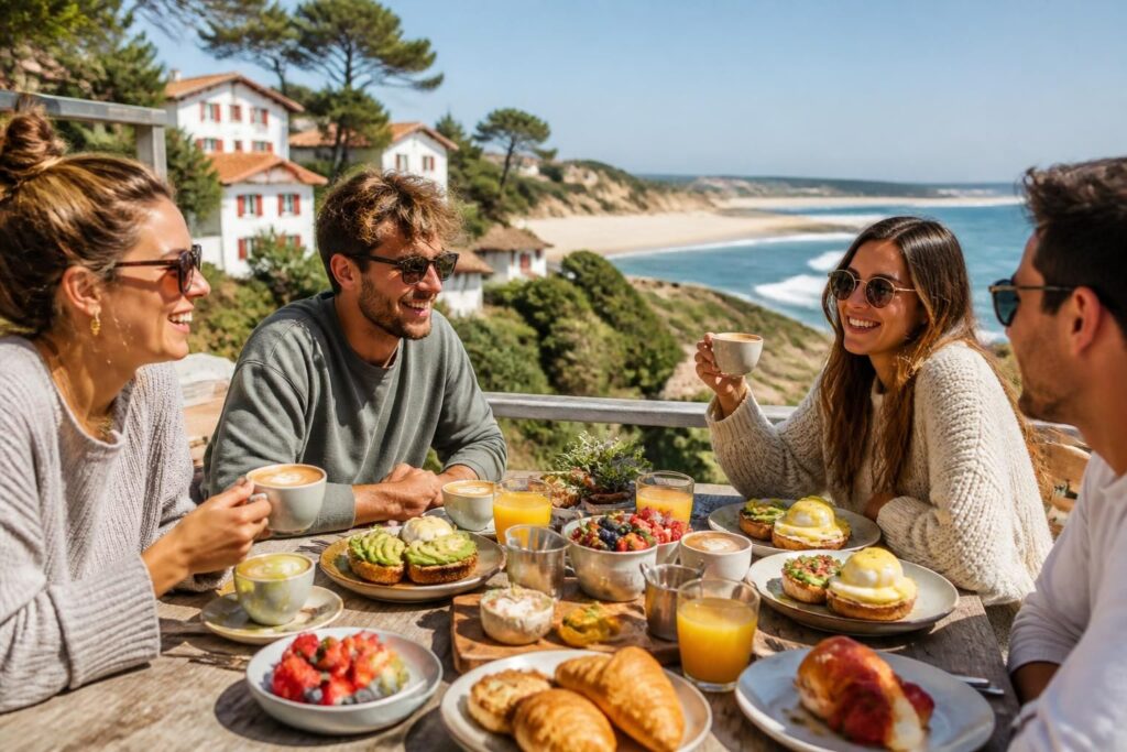 découvrez nos adresses préférées pour bruncher sur la côte basque et landaise, entre saveurs locales et cadres authentiques.
