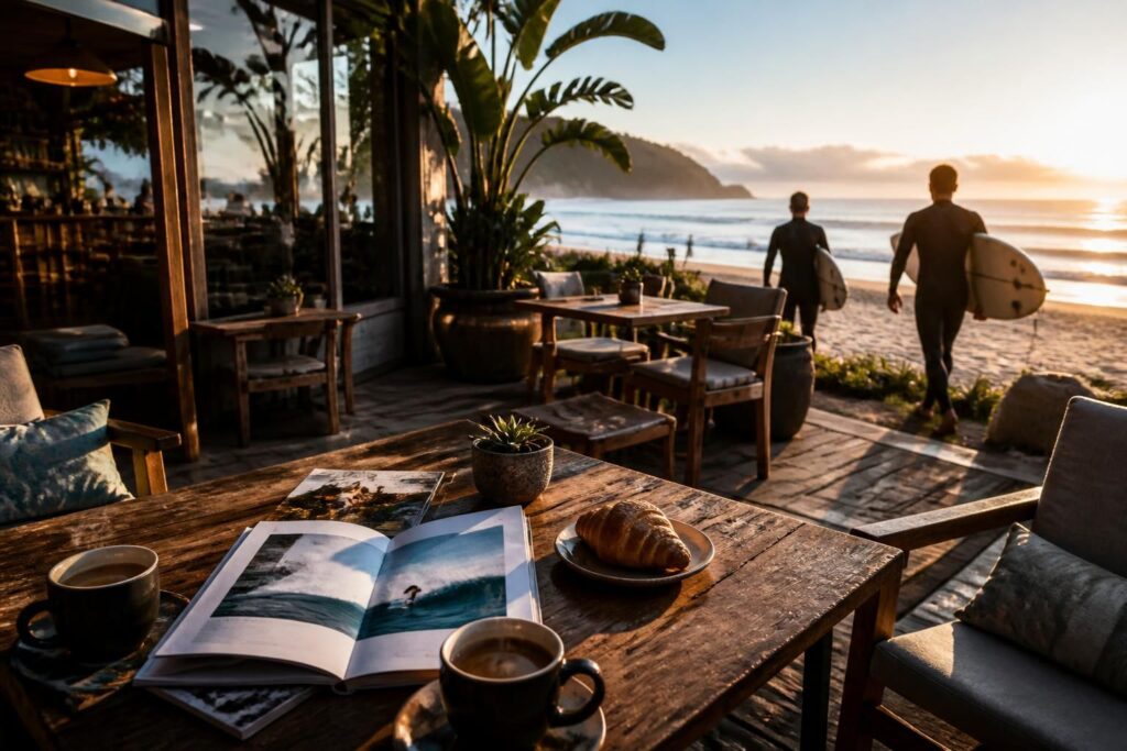 découvrez la rencontre unique entre surf et café, où la culture des coffee shops des villes de surf crée des lieux conviviaux et authentiques pour les passionnés de vagues et d'arômes.