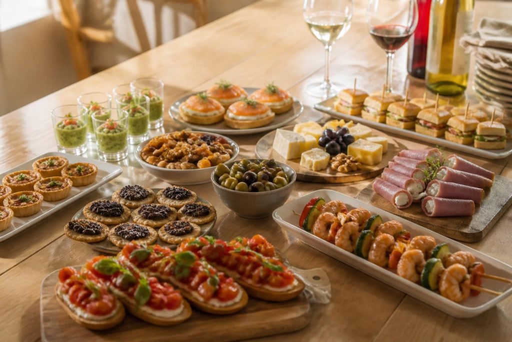 découvrez 12 idées de bouchées faciles et rapides à préparer pour un apéro dinatoire réussi. idéales pour épater vos invités avec des saveurs variées et gourmandes.