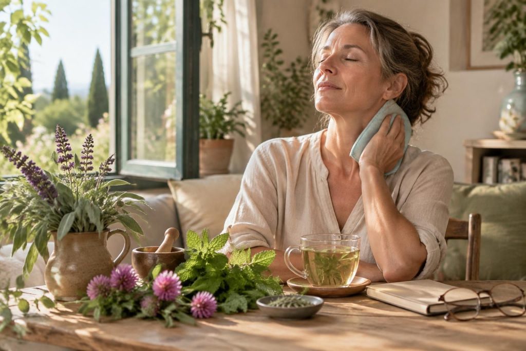 découvrez les plantes parfois utilisées contre les bouffées de chaleur, leurs limites, les précautions à prendre et quand demander un avis médical.