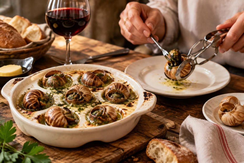 Plat à escargots, le choisir et servir les escargots à la bourguignonne